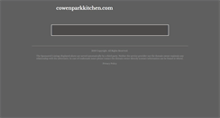 Desktop Screenshot of cowenparkkitchen.com